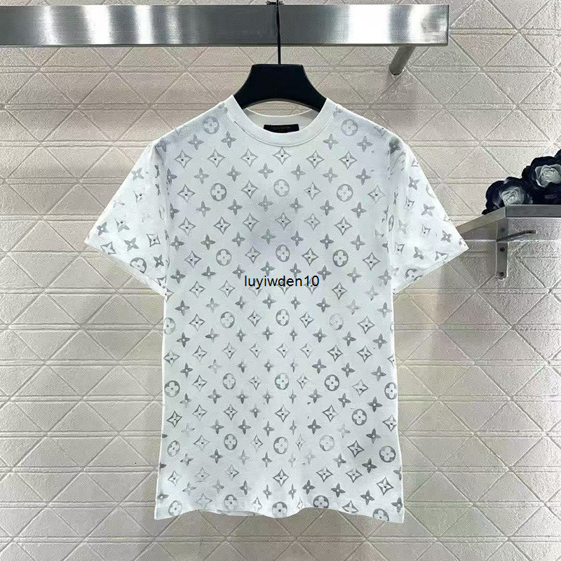 Women's T-Shirt Summer New Designer Round Neck T-shirt Womens Pocket Letter Pattern Printed Short Sleeve High Quality Womens Top