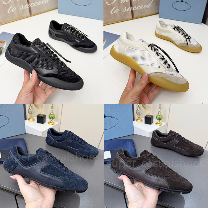 Designer Shoes Speedrock mesh Sneakers Men Women Suede Leather Montecarlo Runner Trainers Vintage Nappa Leather Lace-up Sneakers size 35-46
