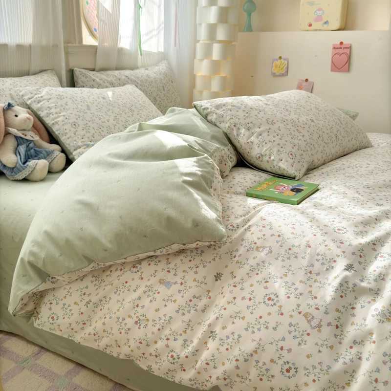 100 Cotton Duvet Cover Set Bedding Set 1 Duvet Cover 2 PillowcasesBreathable HypoallergenicTwin/Full/Single/Double/220x240 H260327