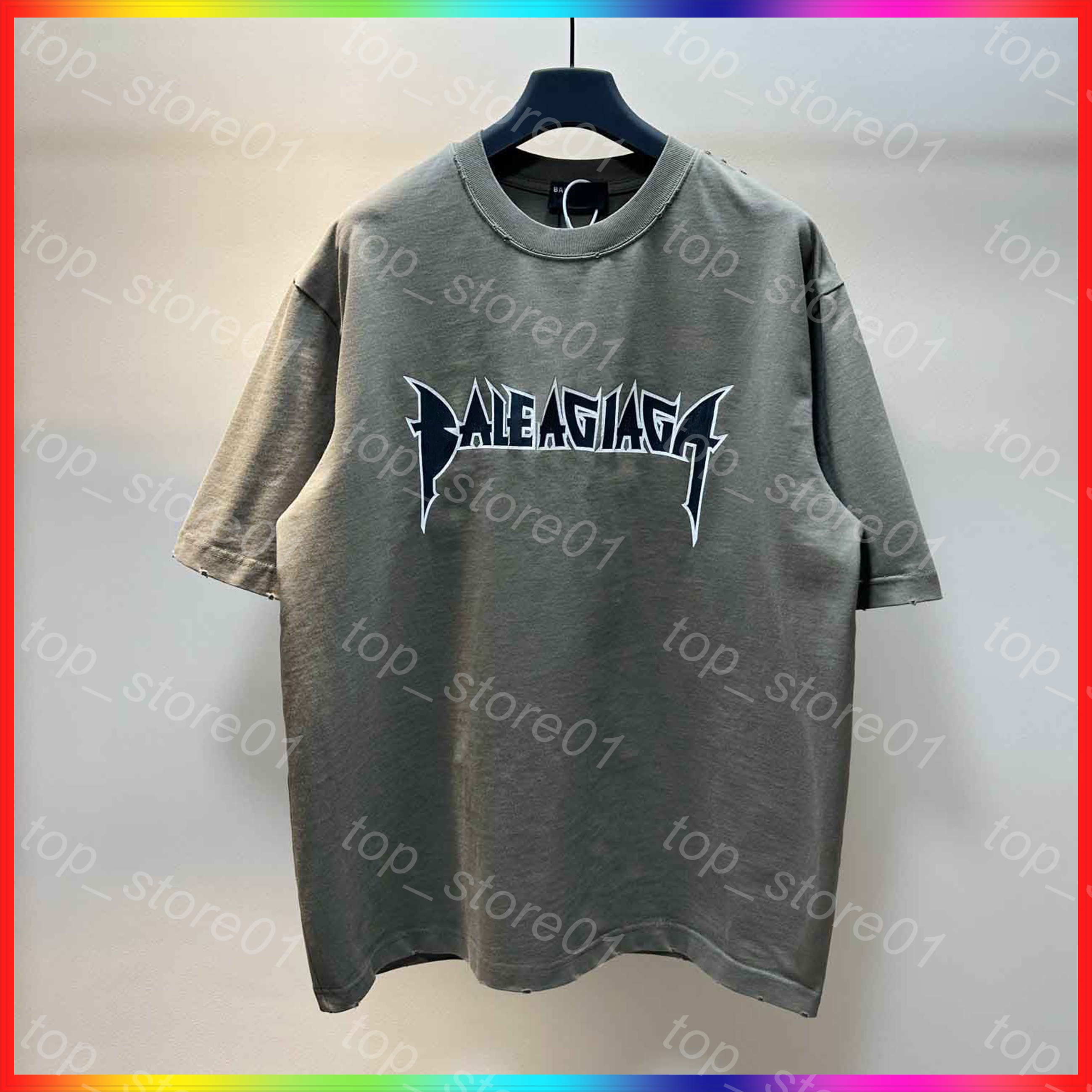 2026 New Shirt mens womens Designer t shirt Paris letter Graphic print street Fashion All cotton Mens Short Sleeve Tshirt Women Clothes Casual Cotton polo Tees shirts