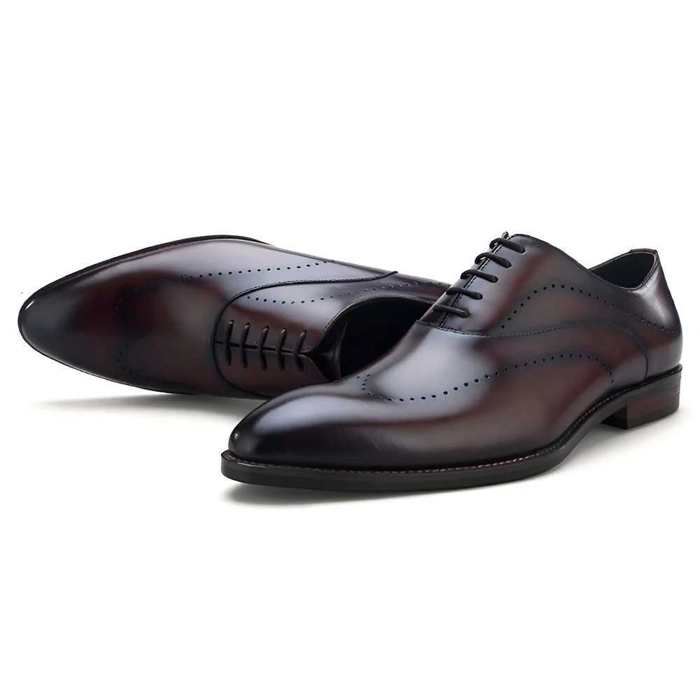 2024 High Quality Handmade Full-Grain Genuine Leather Oxford Dress Shoes for Men Business Daily Casual Life Shoes K260328