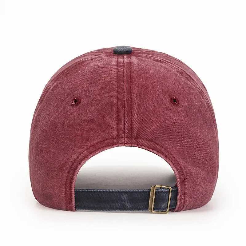 New Cotton Coated Outdoor Sports Wash Baseball Embroidery Patch Black Letter Sunscreen Sunshade Hat Spring And Autumn M260327