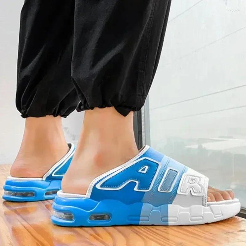 Slippers Men's Air Cushion Design Sandals Summer PVC Soft Non-slip Sports For Men Flip Flops Sandalias Hombre - view 7