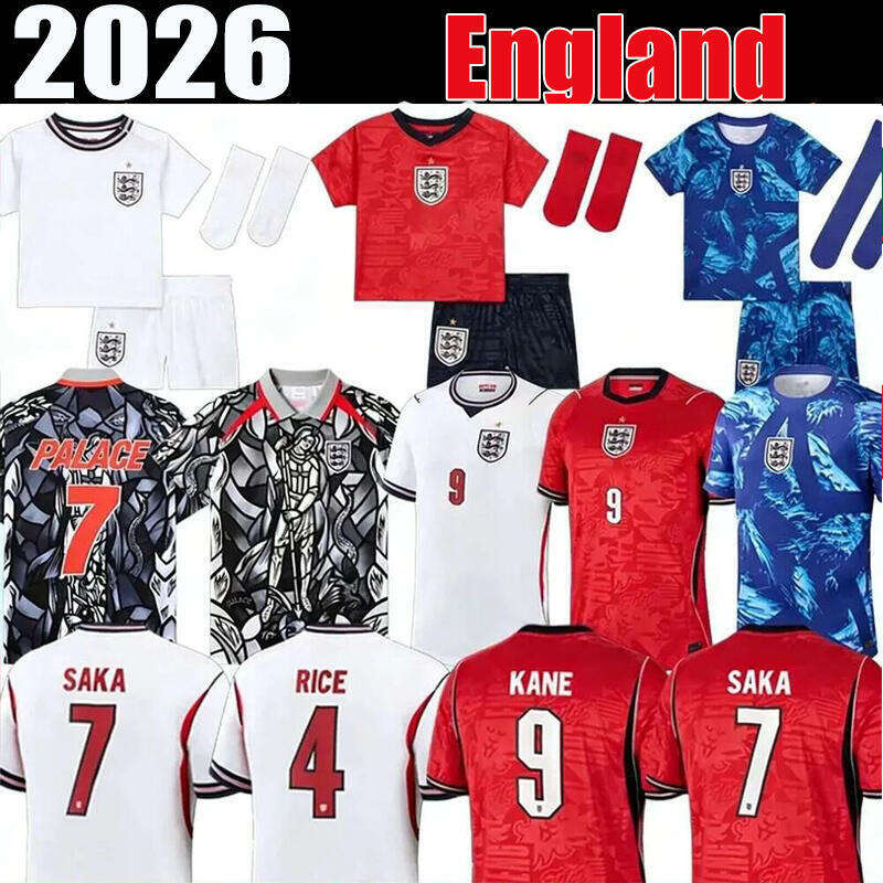 england world cup 2026 football shirt england kit 26 27 BELLINGHAM home Soccer Jerseys away RICE SAKA FODEN STONES KANE Men PICKFORD Kids kit player Football