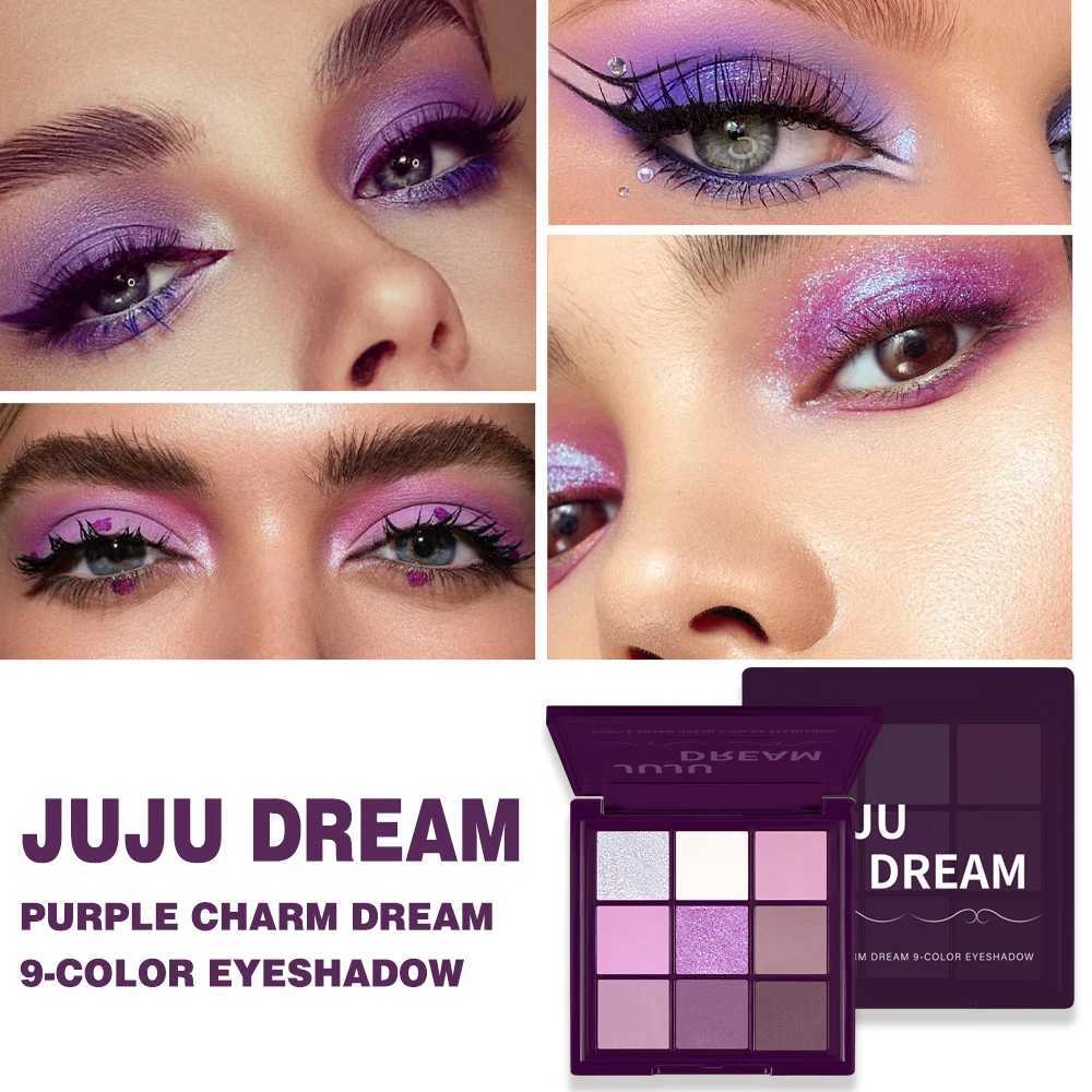 9-Color Dream Purple Eyeshadow Palette Low Saturated Smokey Multi Waterproof And Sweatproof For A Long-Lasting Smoky Eye Makeup H260327