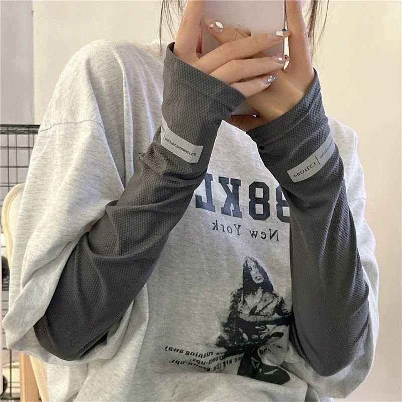 Summer Sunscreen Ice Sleeves Unisex Fashion Reflective Outdoor Sun Protection Elastic Driving Gloves Arm Sleeves D260326