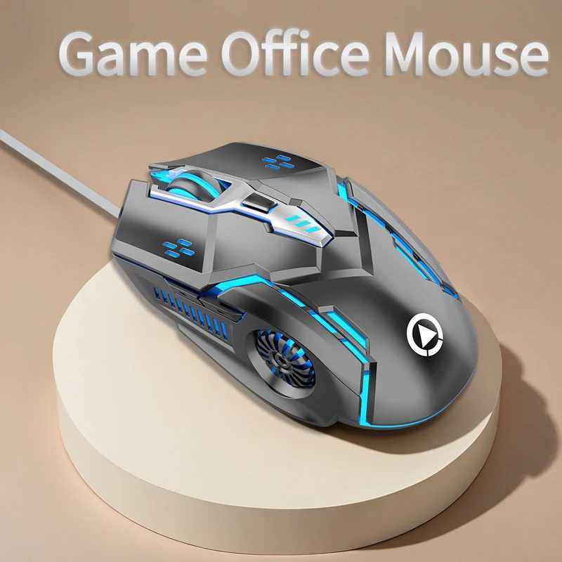 USB Wired Gaming Mouse 6 Button Backlit Ergonomic Mice DPI Adjustable Optical Mice for PC Gamer Computer Desktop D260327