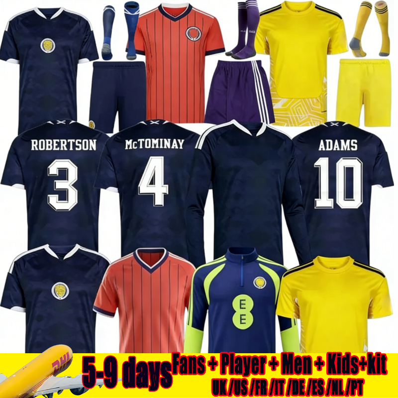2026 World Cup scotland Soccer Jerseys Fans football shirt ROBERTSON McTominay McGREGOR SHANKLAND MCGREGOR Christmas Gifts Home long sleeves maillot men kids kit