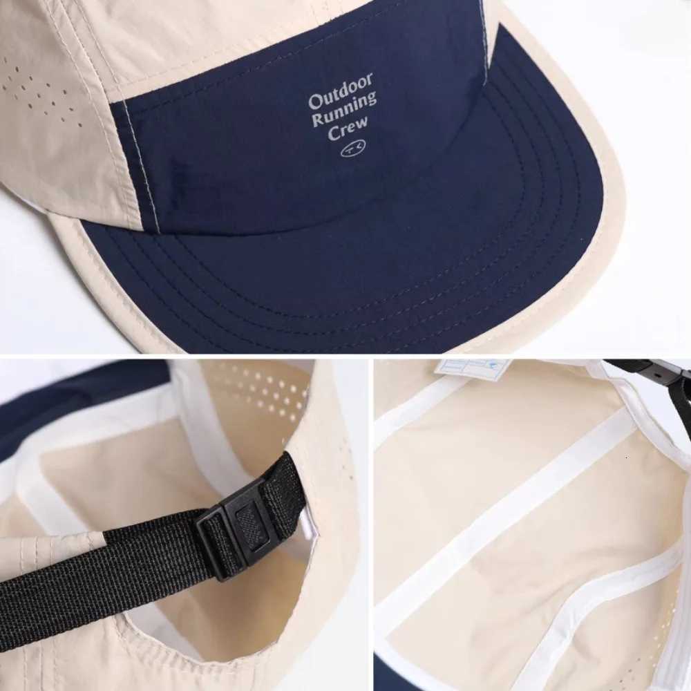 Color Block 5 Panel Baseball Cap - Embroidered Letter Quick Dry Mesh Breathable Sports Cap Fashion Casual Lightweight Wear Hat Z260327