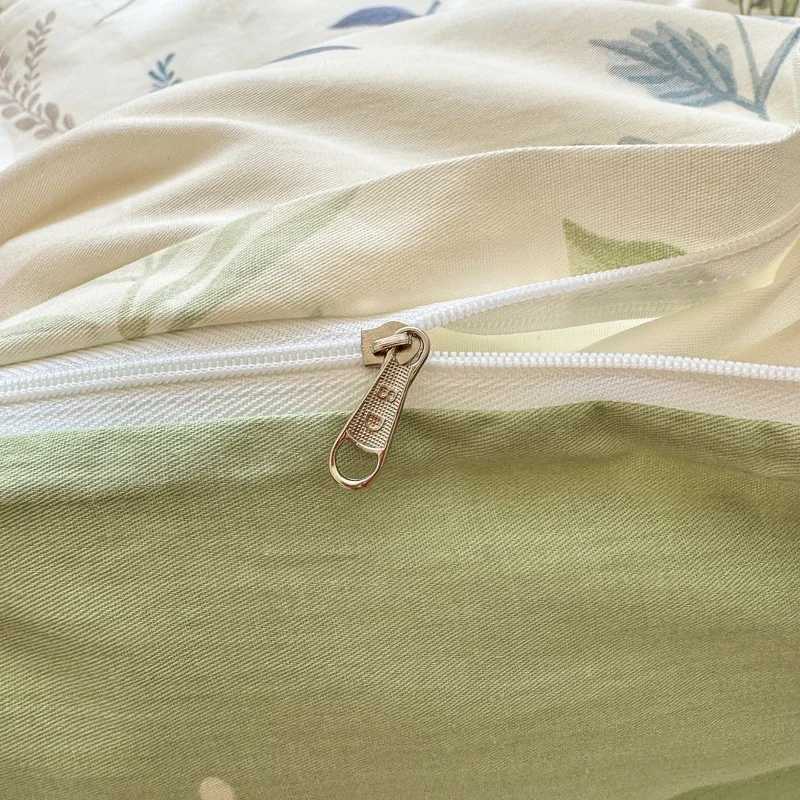 Floral Printed Duvet Cover 1Piece- 100 Cotton Luxury Bedding Pre-Washed for Softness for Bedroom Decor - Zipper Closure H260327