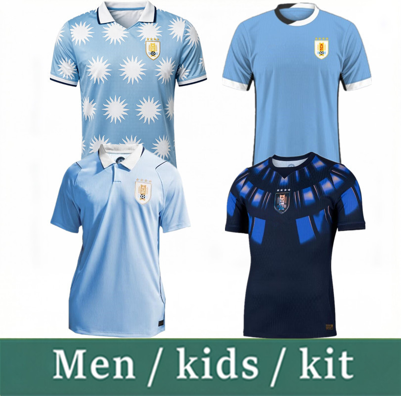 2026 Uruguay world cup Soccer Jerseys Anniversary 26 27 NDE LA CRUZ GDE ARRASCAETA FVALVERDE LSUAREZ ECAVANI RBENTANCUR RARAUJO Men kids kit home 16-4XL