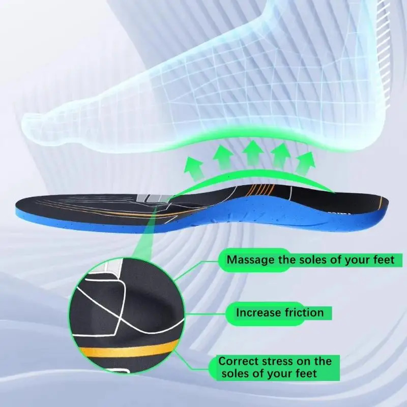 1Pair Carbon Fiber Insoles Carbon Plate Sports Running Lightweight basketball Shock Absorption Hiking Insoles 260327