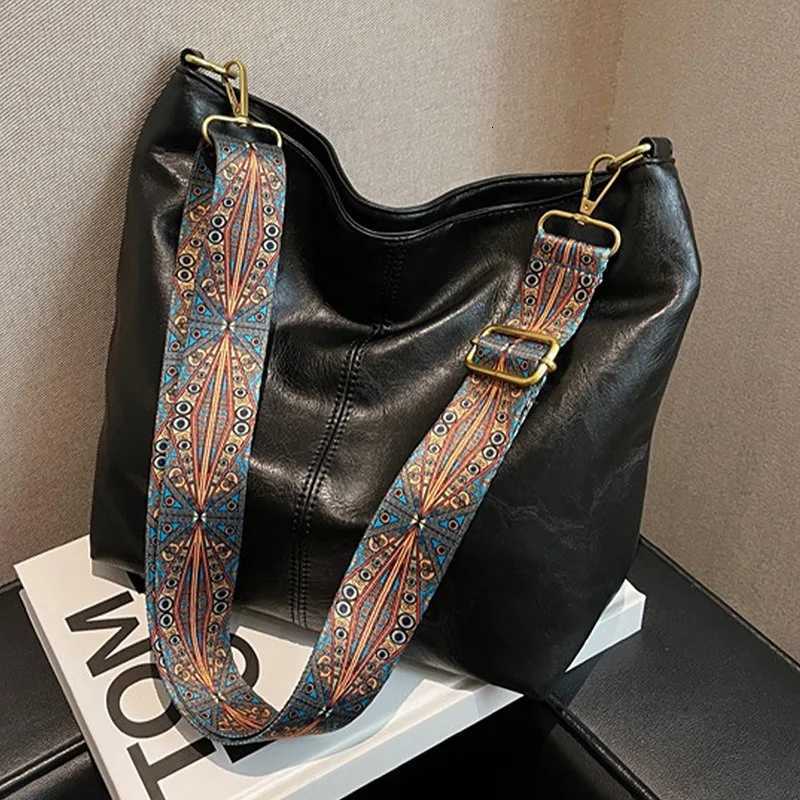 Vintage Style Geometric Printed Strap Hobo Bag Large Capacity Crossbody Bag Womens Shoulder Bag Crossbody Bag C260327