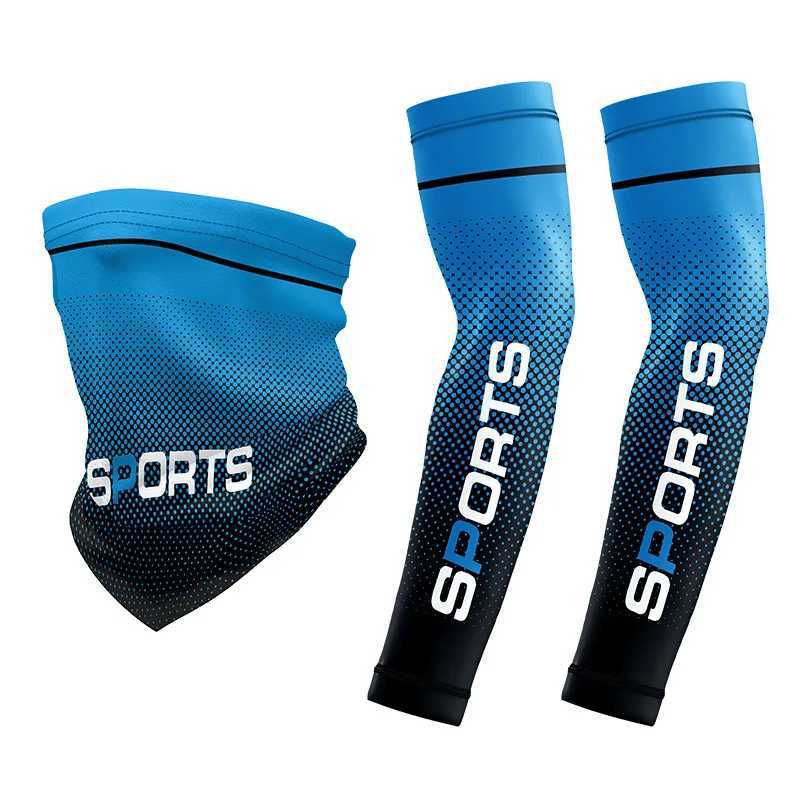 Men Ice Silk Cooling Arm Sleeves UV Sun Protection UPF50 for Cycling Motorcycle Fishing Outdoor Breathable Arm Guards Summer D260326