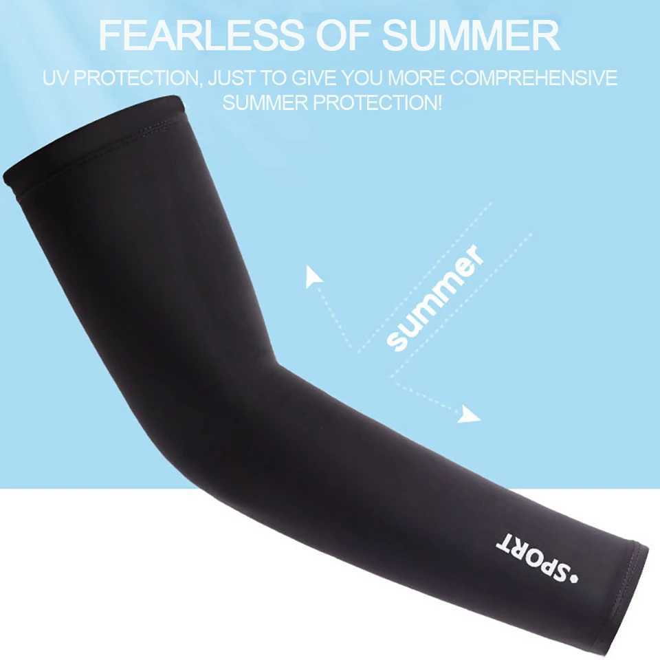 GTUBIKE 1Pair Summer Cool Feeling Arm Sleeves Women Cycling Running Fishing Oversleeve Men Breathable Ice Silk Sunscreen Unisex D260326