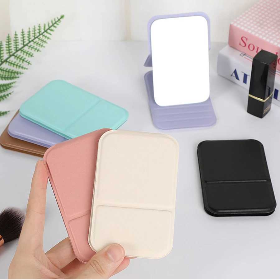 Personalized Customized Small Mirror Makeup Mirror Portable Folding Mirror Desktop Standable Mini Portable Personalized Gift H260327