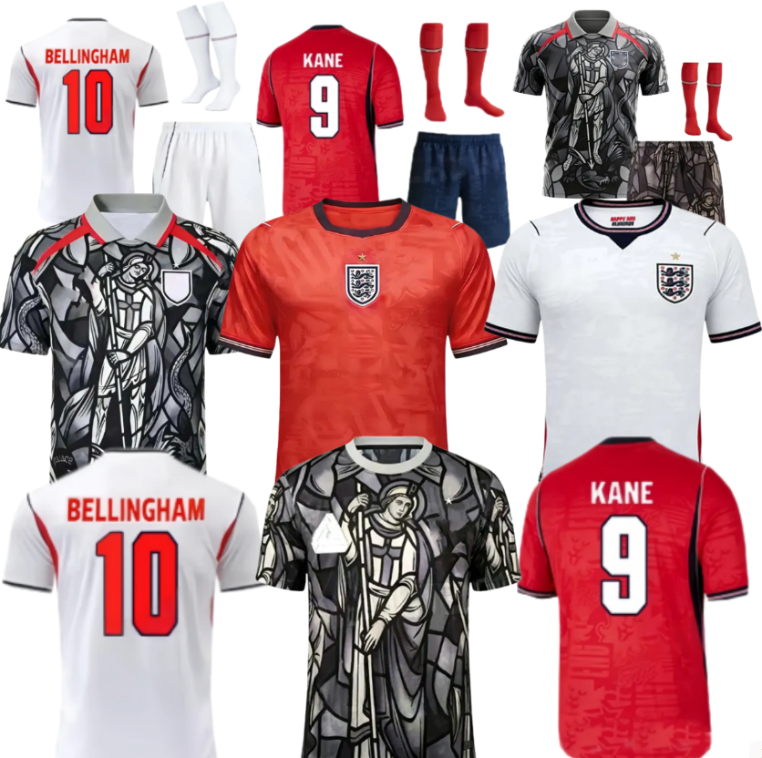 2026 27 england Soccer Jersey Men Kids KANE BELLINGHAM WILLIAMSON MEAD Russo AGYEMANG MEAD RICE PICKFORD Football Shirt Soccer Uniforms WOMEN S 4XL