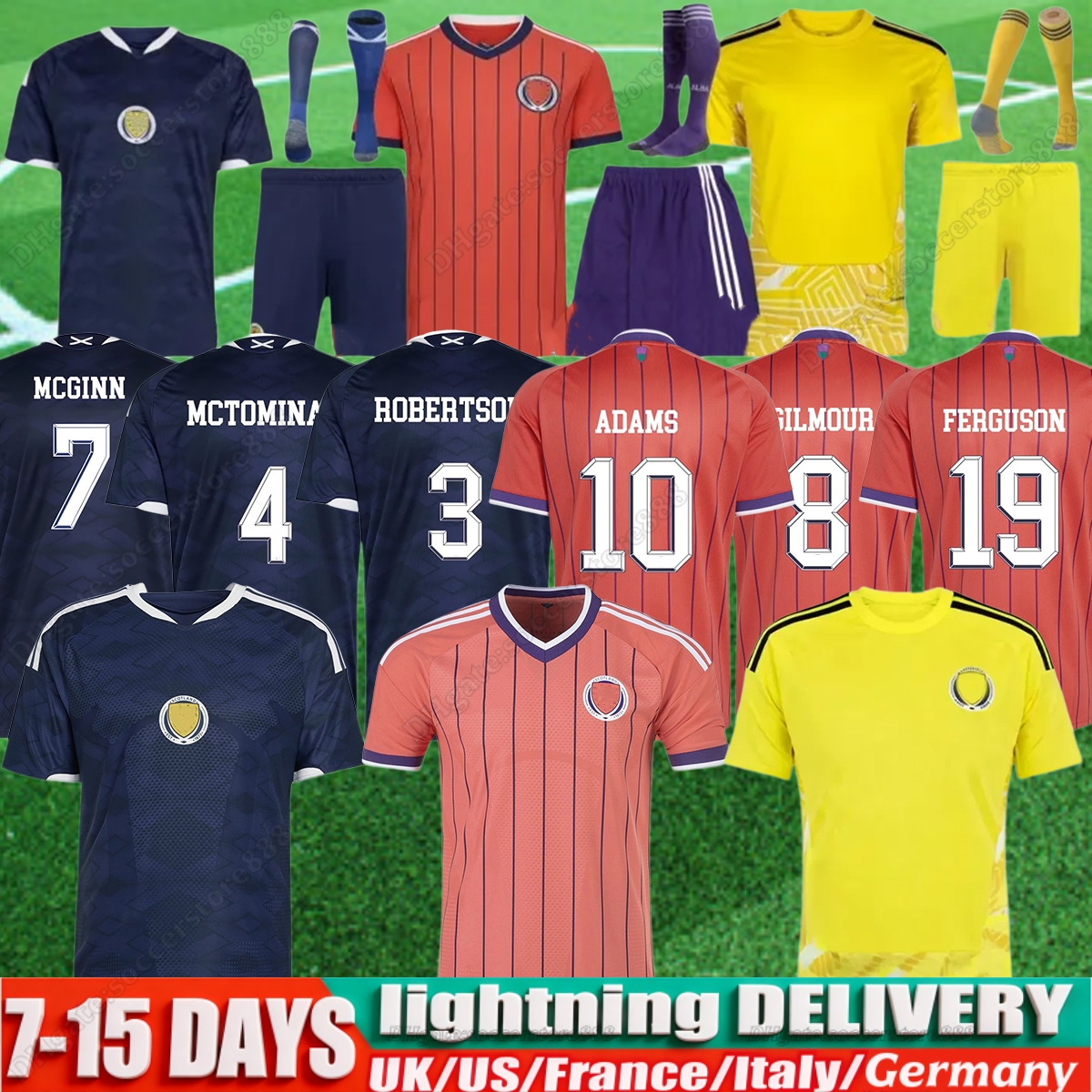 2026 scotland football shirt Soccer Jerseys ROBERTSON McTominay McGREGOR SHANKLAND MCGREGOR Home maillot goalkeeper men kids kits set unifrom Training