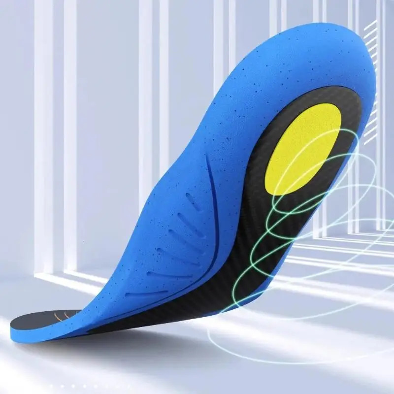 1Pair Carbon Fiber Insoles Carbon Plate Sports Running Lightweight basketball Shock Absorption Hiking Insoles 260327
