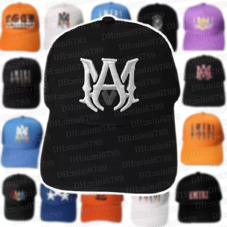 Designer Baseball Cap Classic Sports Cap 2025 AM Embroidered Letter Cap Fashion Tennis Hat Trucker Hat Unisex Luxury Summer Sun Protection AMlRI Canvas Hat