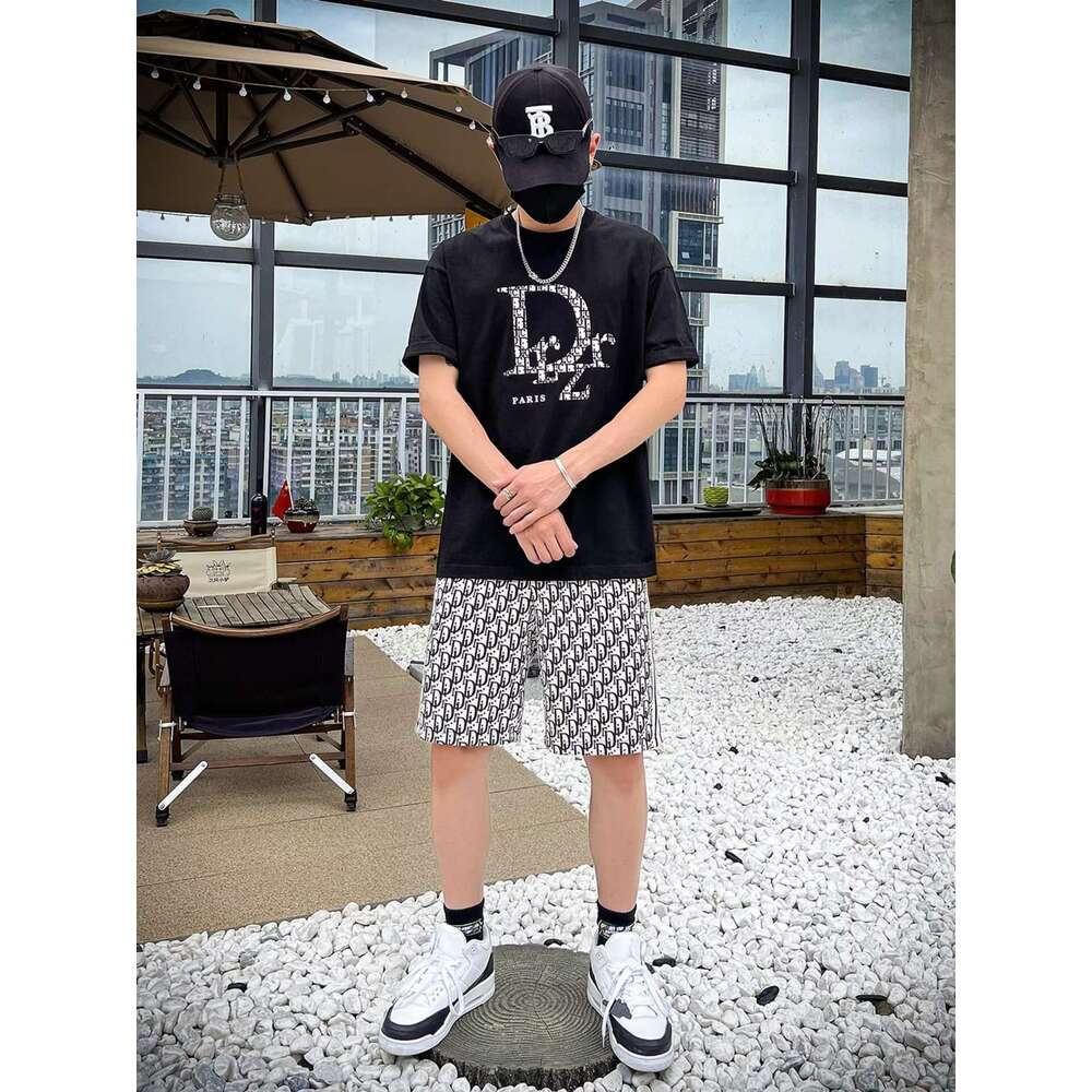 Light luxury and high end feel trendy brand short sleeve T shirt for men summer couple's sports casual half sleeve top - view 5