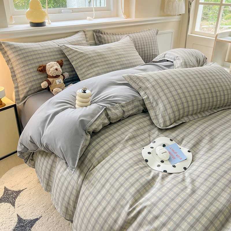 3pcs Simple soft and skin-friendly duvet cover 3-piece set 1 duvet cover 2 pillowcases without core Modern and breathable H260327