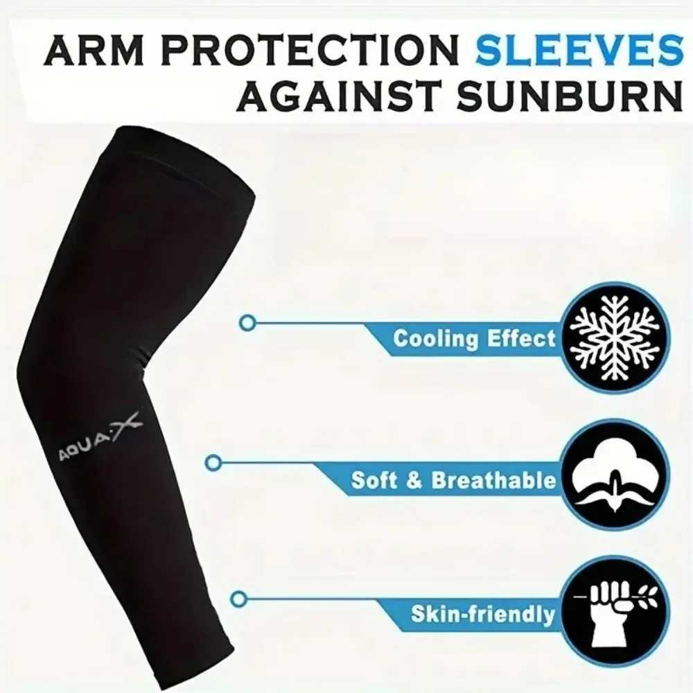 Cooling arm sun sleeves 3 pairs set breathable fabric suit for hiking cycling fishing and daily sun care need D260326