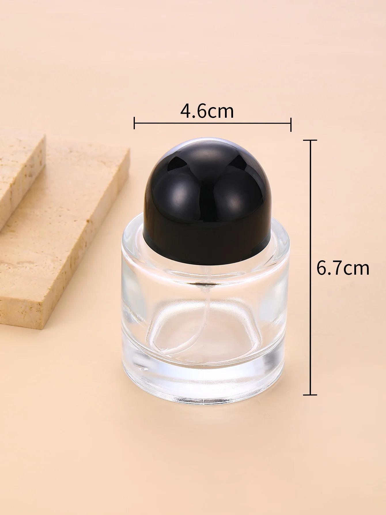 101oz Portable Glass Perfume Bottle - High-Quality Replacement Travel Cosmetics with Large Capacity 260318