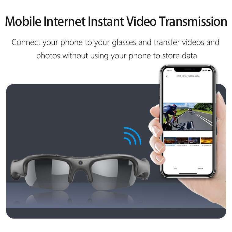 Famous Brand P HD Glasses Cycling Sports WIFI Mobile Phone Interconnection Recording Video Camera Cross Border Hot Product CKS