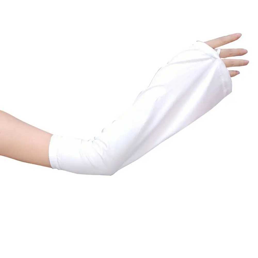 Cover Solid Color Loose Arm Sleeves Driving Sunscreen Sleeves Women Arm Sleeves Summer Sunscreen Sleeves Ice Silk Arm Sleeves D260326