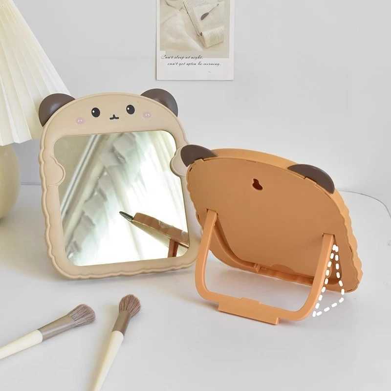 Mini Travel Mirror Portable Irregular Dorm Kawaii Mirror White Aesthetic Creative Espejo Maquillaje Luz House Accessories H260327