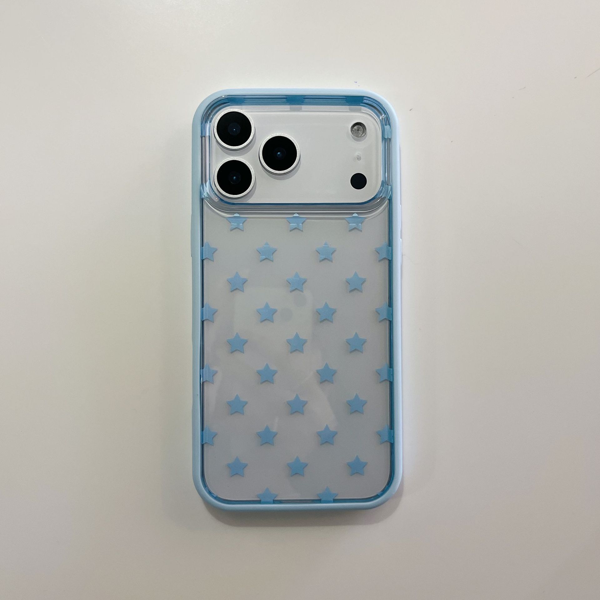 Dreamy Simple Colorful Stars Orange Couple Case for iPhone