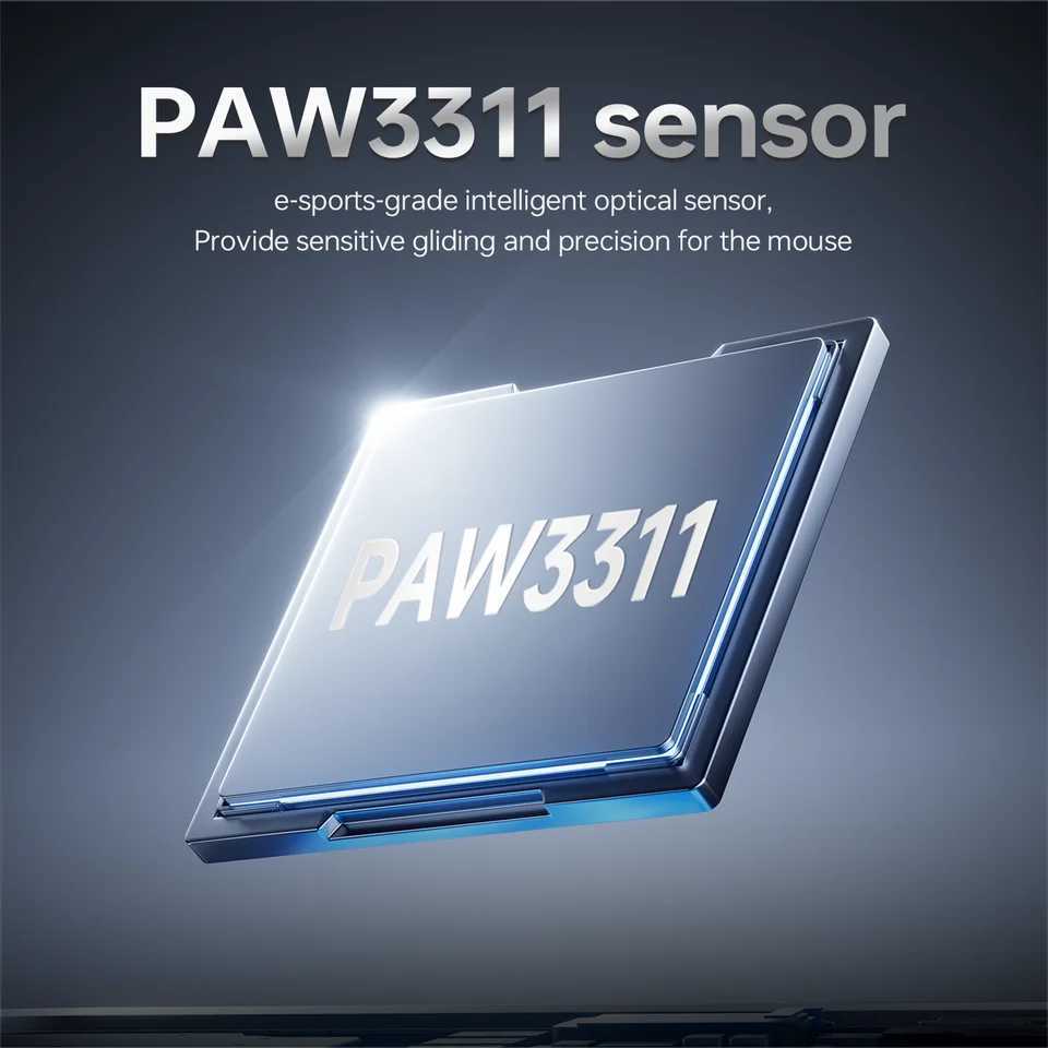 AJAZZ AJ199 Three-Mode Gaming Mouse 24000DPI/PAW3311 Sensor/Carbon Fiber Ultra-Thin Design /24G Bluetooth 50 Wired Mouse D260327