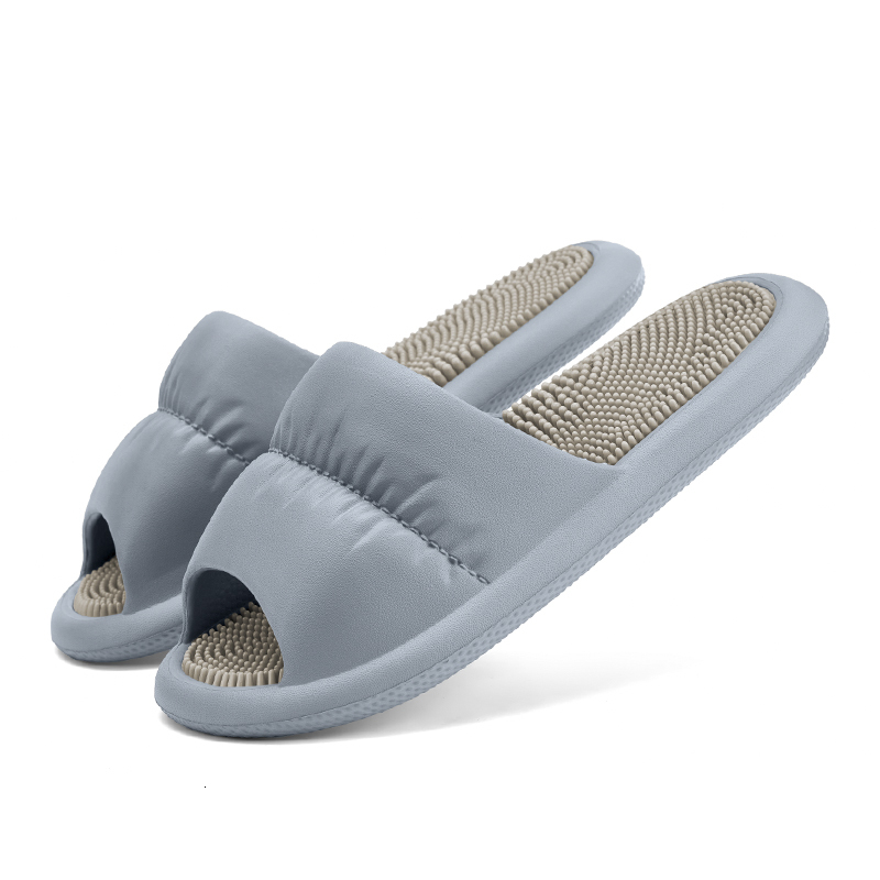 Design Slippers Comfortable Lightweight EVA Fashion Gifts Slides For Home Sandals Acupressure Massage Slippers Non Slip Solid Slide Daily Outfit 8858A - view 6