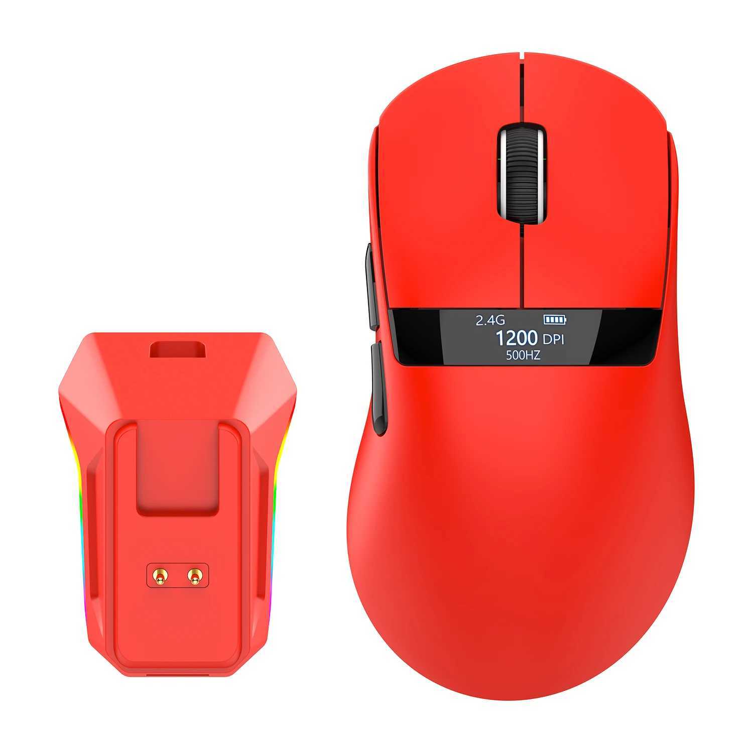 XunFox Wireless Gaming MouseLightweight Triple-Mode with RGB Charging BasePAW3311 Senser500mAh battery12000DPIMAX D260327