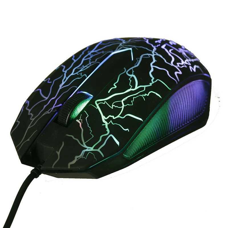 3200DPI Computer Mouses Colorful LED Professional Mouse Gaming Ultra-precise For Dota2 LOL Gamer Mouse Ergonomic USB Wired Mouse D260327