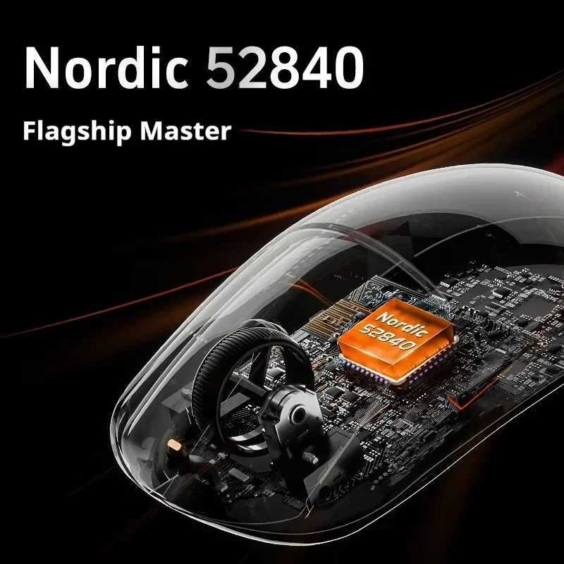 New Atk Vxe A9 Wireless Bluetooth Mouse E-Sports Game Ergonomics Computer Office Tri-Mode Star Flash Edition Big Hand Mouse D260327