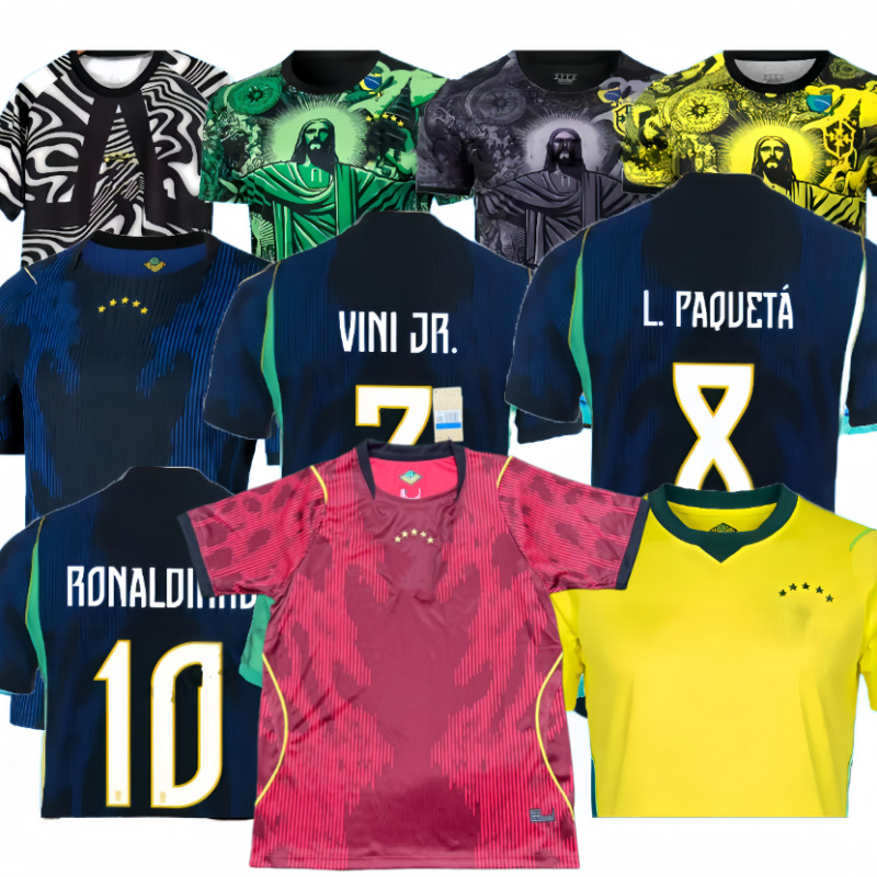 Brazil Soccer Jersey 2026 world cup brasil Football Shirt kit 26 27 NEYMAR JR G.JESUS MARQUINHOS VINI JR RAPHINHA Men Adult kids kit uniforms Camiseta player version