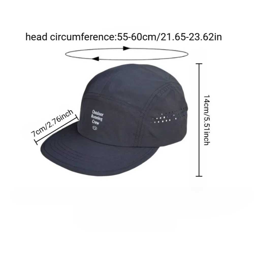 Color Block 5 Panel Baseball Cap - Embroidered Letter Quick Dry Mesh Breathable Sports Cap Fashion Casual Lightweight Wear Hat Z260327