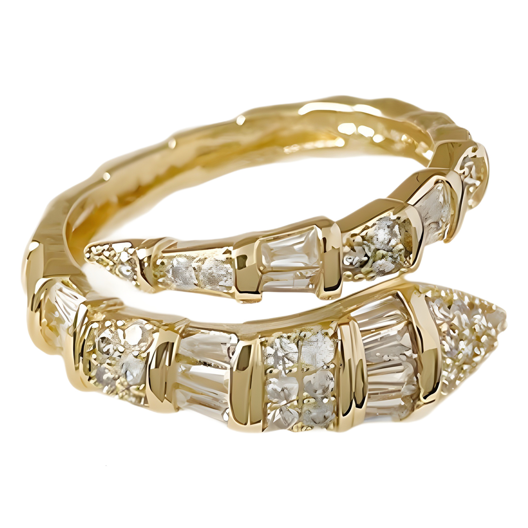 Luxury Serpentine Zircon Ring Stylish Open-Design Jewelry A Minimalist Accessory That Goes with Everything
