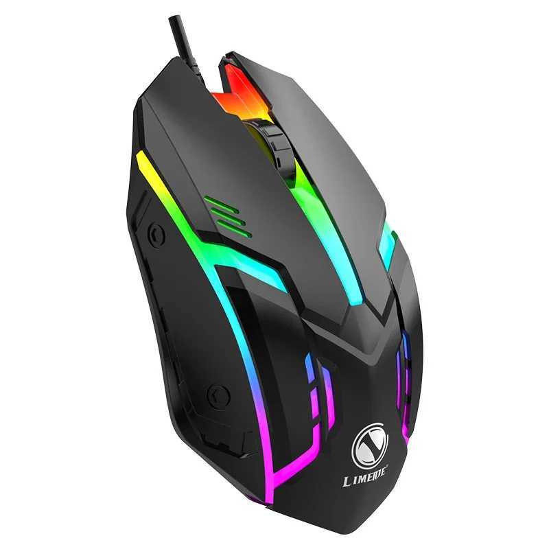 Limei S1 E Sports LED Luminous Backlit Wired Mouse USB Wired For Desktop Laptop Mute Office Computer Gaming Mouse D260327