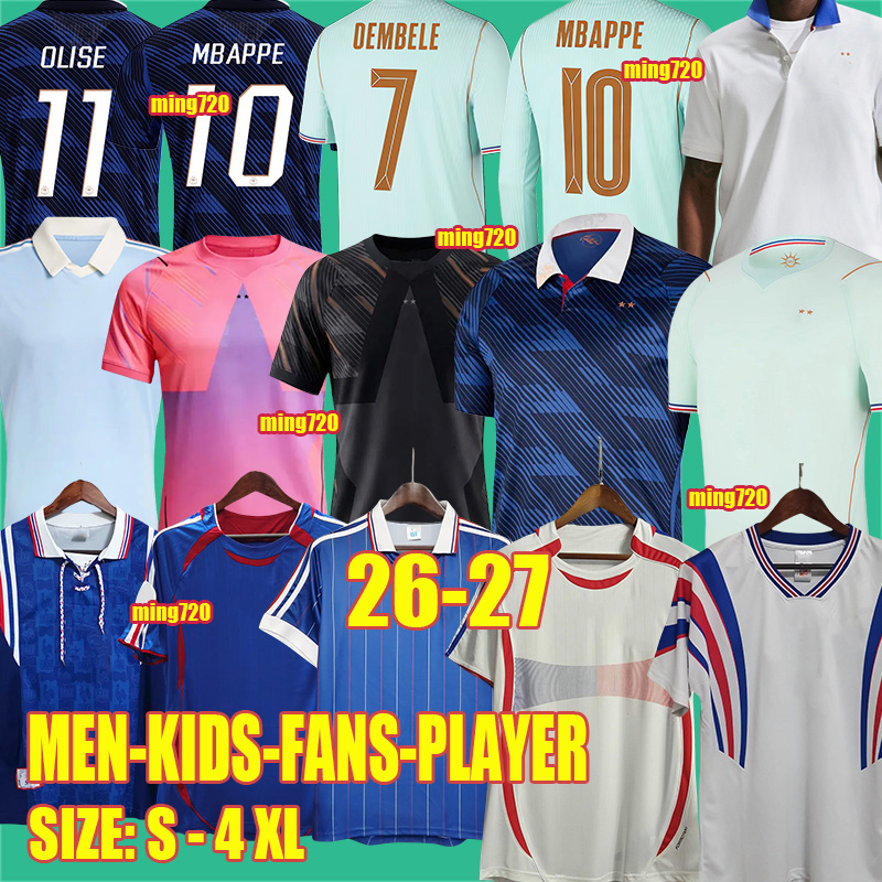 maillot france 2026 3XL 4XL France 2026 World Cup Soccer Jerseys Equipe de France MBAPPE French football shirts maillot DEMBELE kit hommes enfants kids uniform