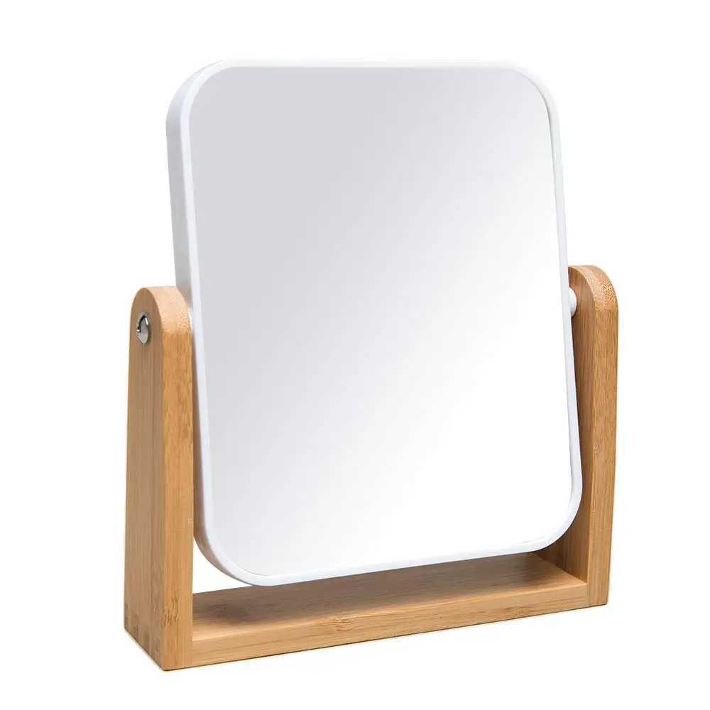 Travel Makeup Mirror with Stand 1X/3X Magnifying Double Sided 8 Inch Portable Table Desk Countertop Bathroom Shaving Mirror H260327