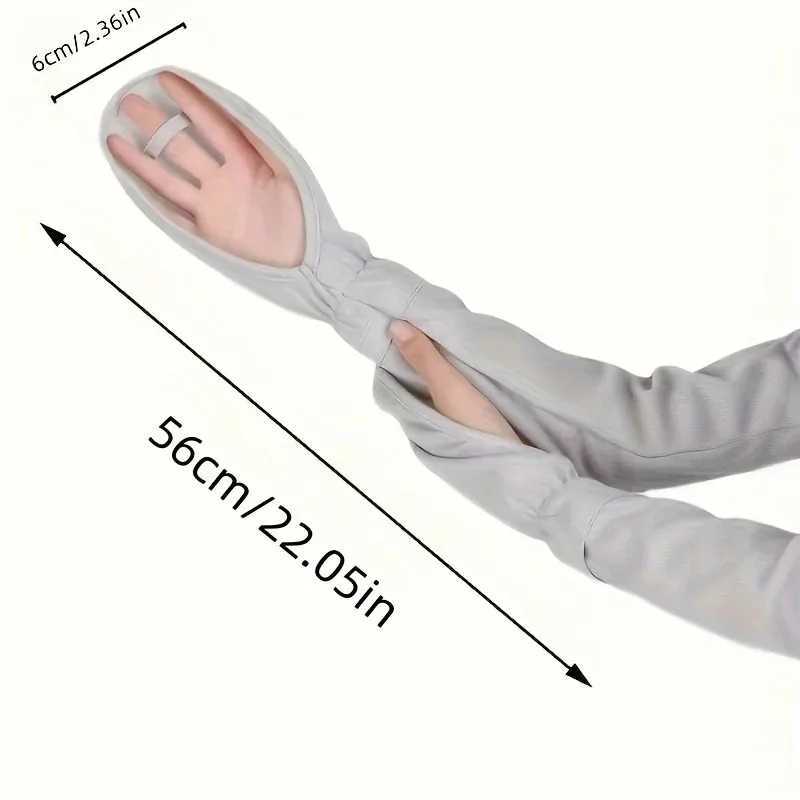 Large Size Ice Sleeve Gloves Womens Summer Driving Sun Protection Arm Sleeves Loose Breathable Arm Guard UV Outdoor Oversleeves D260326
