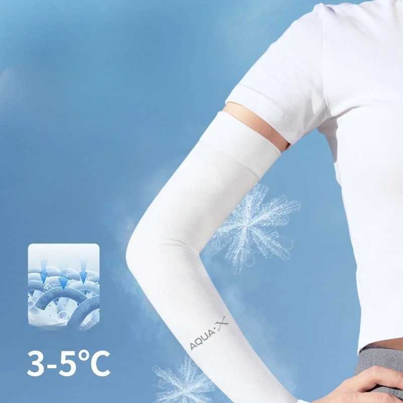 Sun Protection Silk Sleeve Cover - Mens and Womens Summer UV Protection Outdoor Sleeve for Cycling and Motorcycles D260326