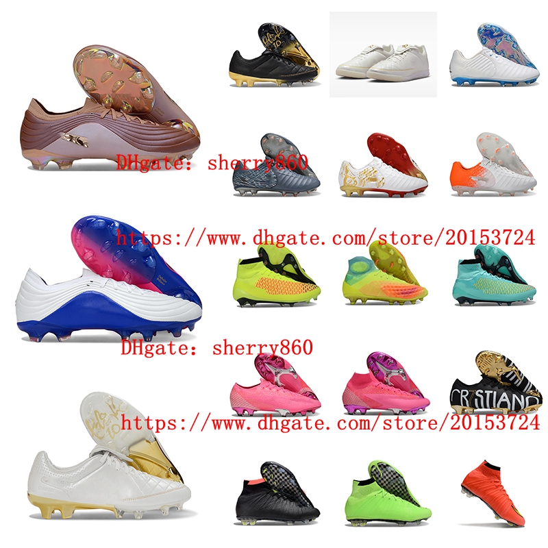 Mens Soccer Shoes Mercur VAP0RS Super 10 X Elite FG Magista Orden II Cleats CR7 Neymar Ronaldo Tiemp o Legend Maestro 10 11 SG Football Boots Soft Comfortable Knit
