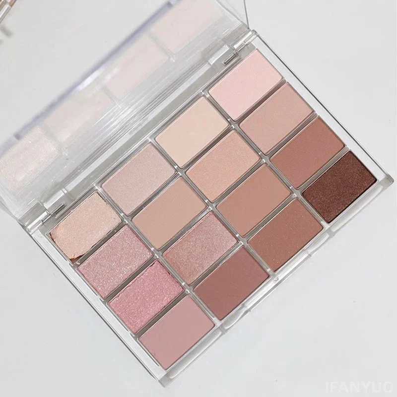20-Color Korean Eyeshadow Palette Matte Pearlescent Low Saturation Long Lasting Brown Pink Glitter Eye Shadow Eye Makeup Palette H260327