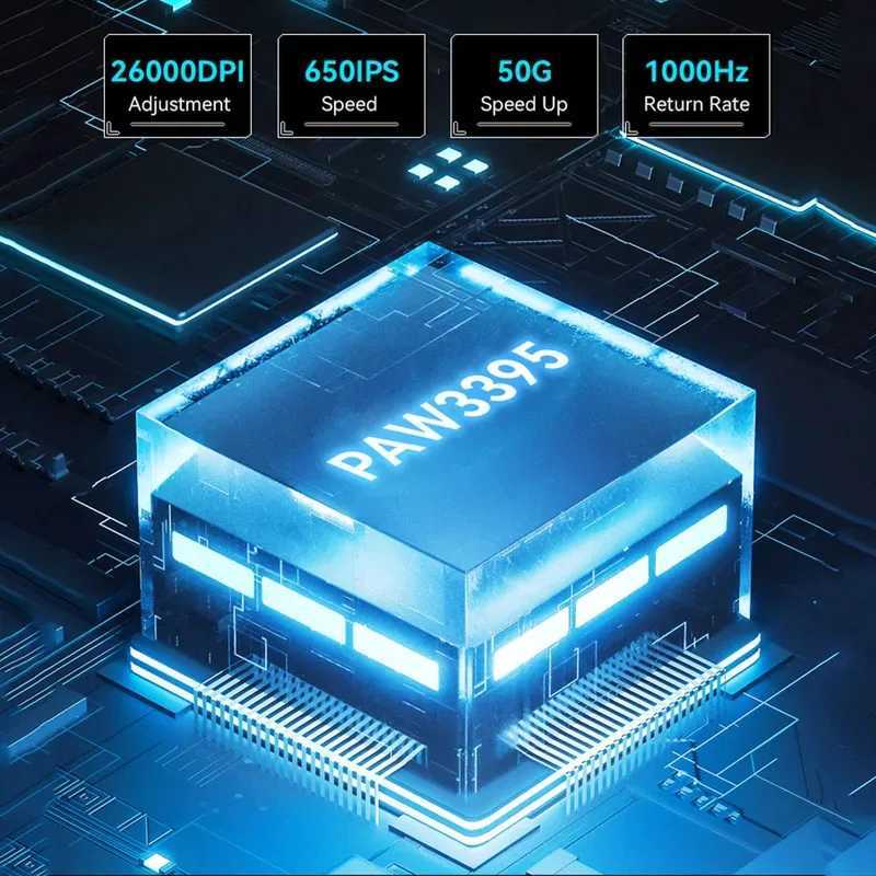 X3 Lightweight Mouse Wireless Bluetooth Dual-mode Connection PAW3395 Macro Bluetooth Mouse For Games Feels Comfortable D260327