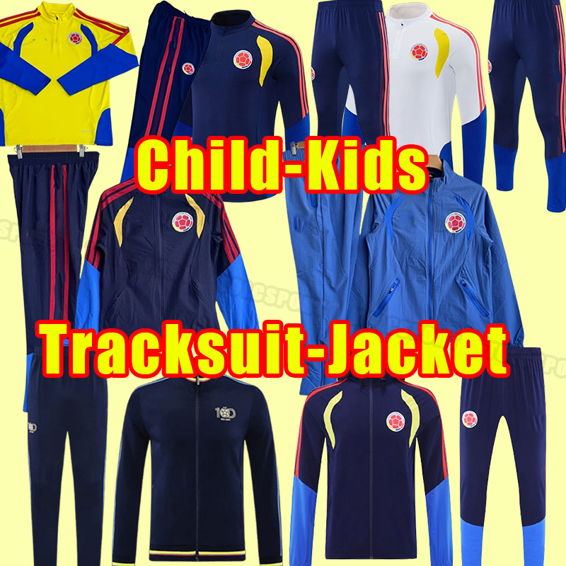 2025 Colombia long sleeve #10 JAMES tracksuits 25/26 #9 FALCAO #11 CUADRAD Shirt pants GUARIN DUVAN L.DIAZ SANCHEZ National Team VALDERRAMA Football jacket child kids