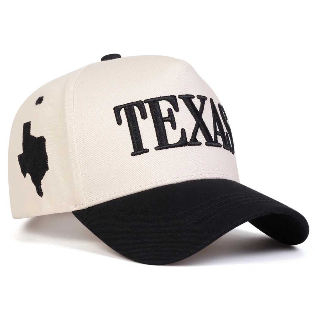Unisex TEXAS Letter Embroidery Baseball Caps Spring Autumn Outdoor Adjustable Casual Hats Sunscreen Hat Sports M260327